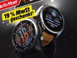 Garmin Fenix 8 in zwei Ausführungen. MediaMarkt/Saturn-Schriftzug und 19 % MwSt-Schriftzug in der linken oberen Ecke.