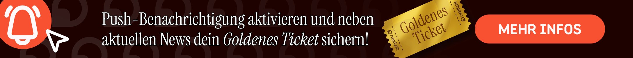 Klicke hier um alle Informationen über das Gewinnspiel das goldene Ticket zu bekommen 