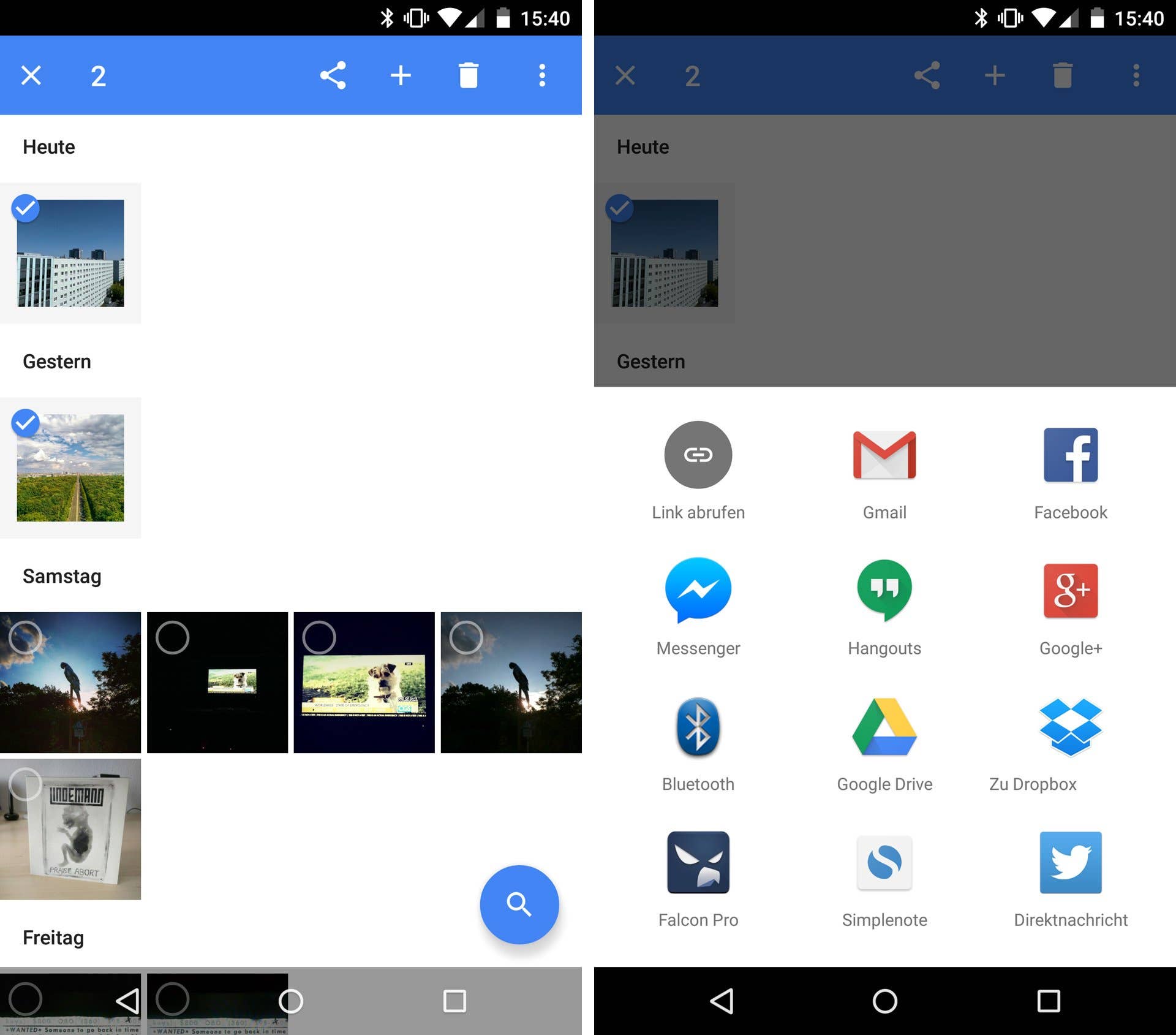 google photos link abrufen