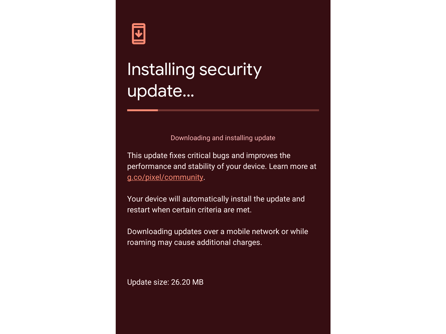 Google Pixel 9 Pro XL with the October emergency update
