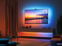 Govee TV Backlight 3 Lite beleuchtet die Wand hinter einem TV passend zum Bildschirminhalt
