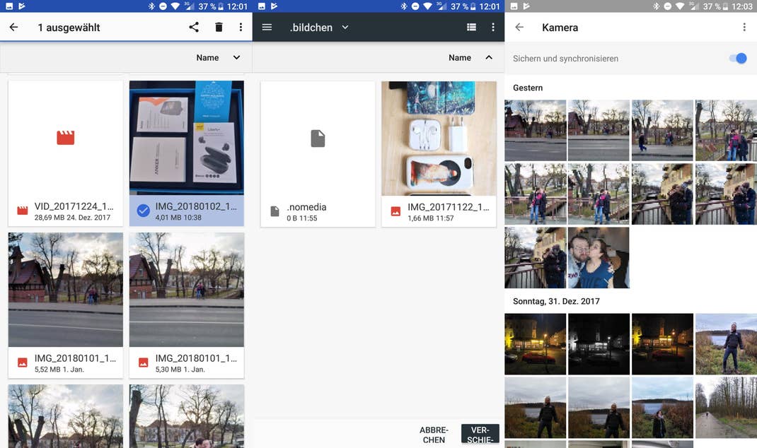 hide images from gallery de