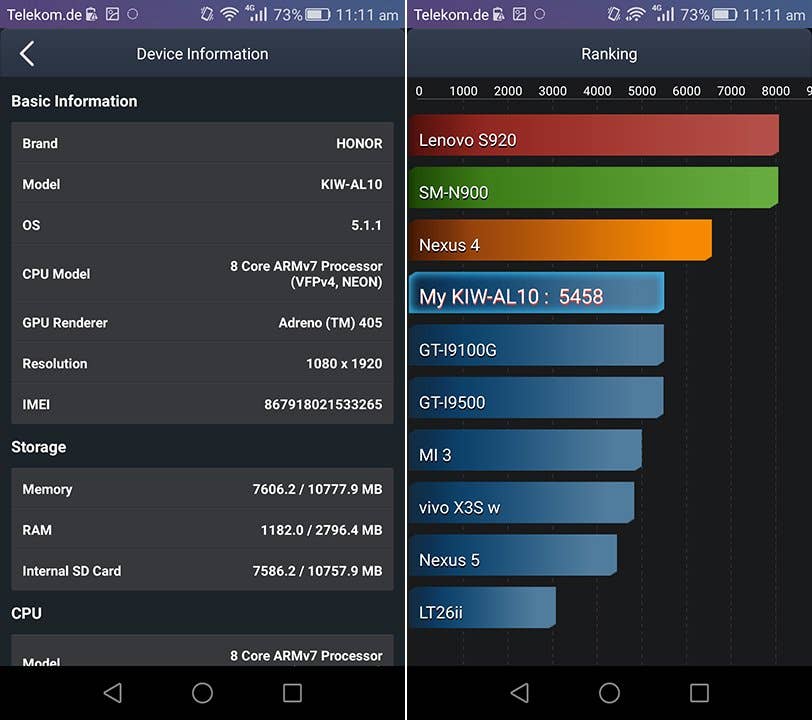 honor 5x battery benchmark