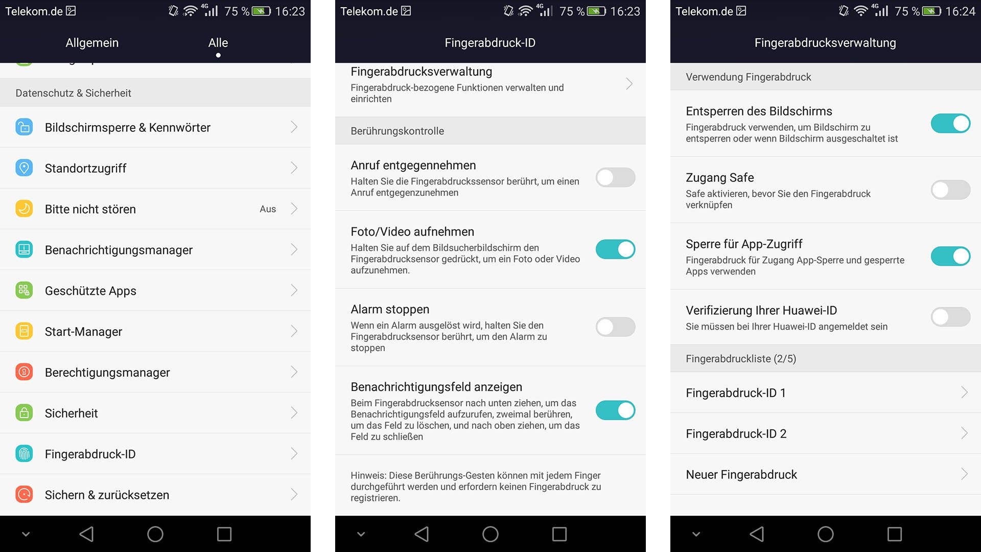 honor 7 fingerprint scanner