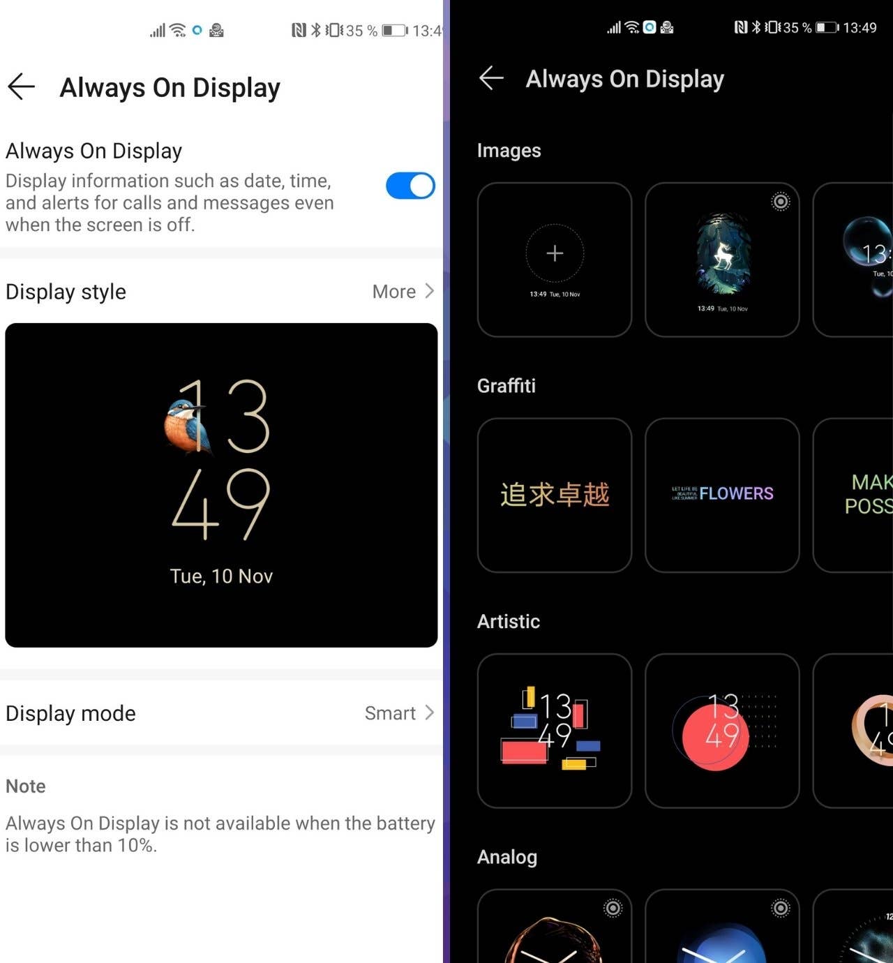 huawei emui 11 review always on display