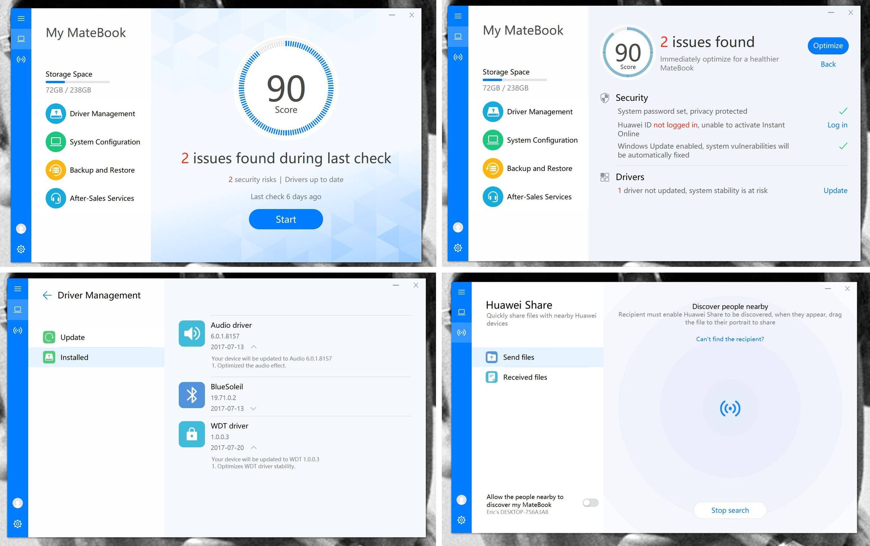 huawei matebook e manager
