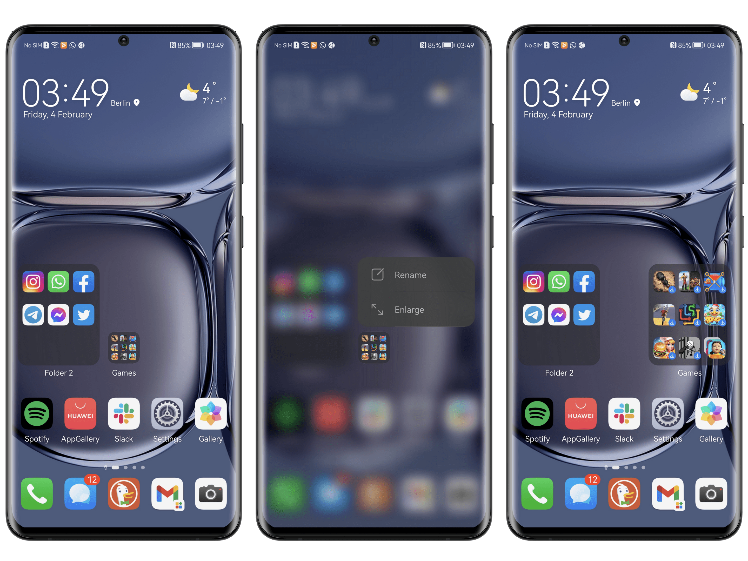 huawei p50 pro review ui folders