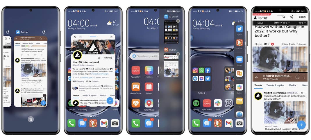 huawei p50 pro review ui multitask