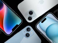 Apple iPhone 15 und das iPhone 14, Seite an Seite.