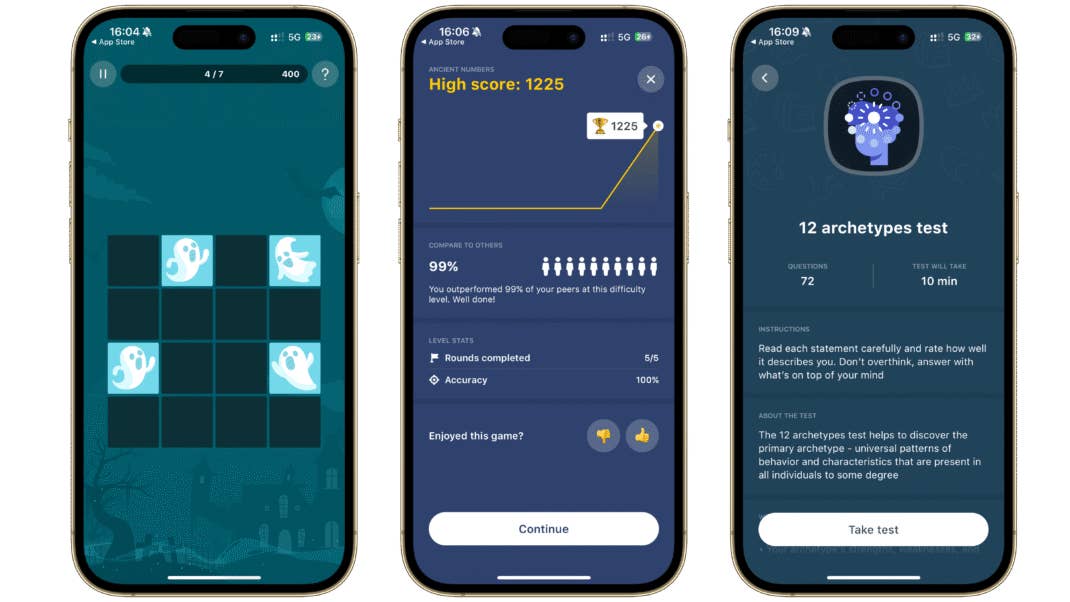 Impulse App Screenshots