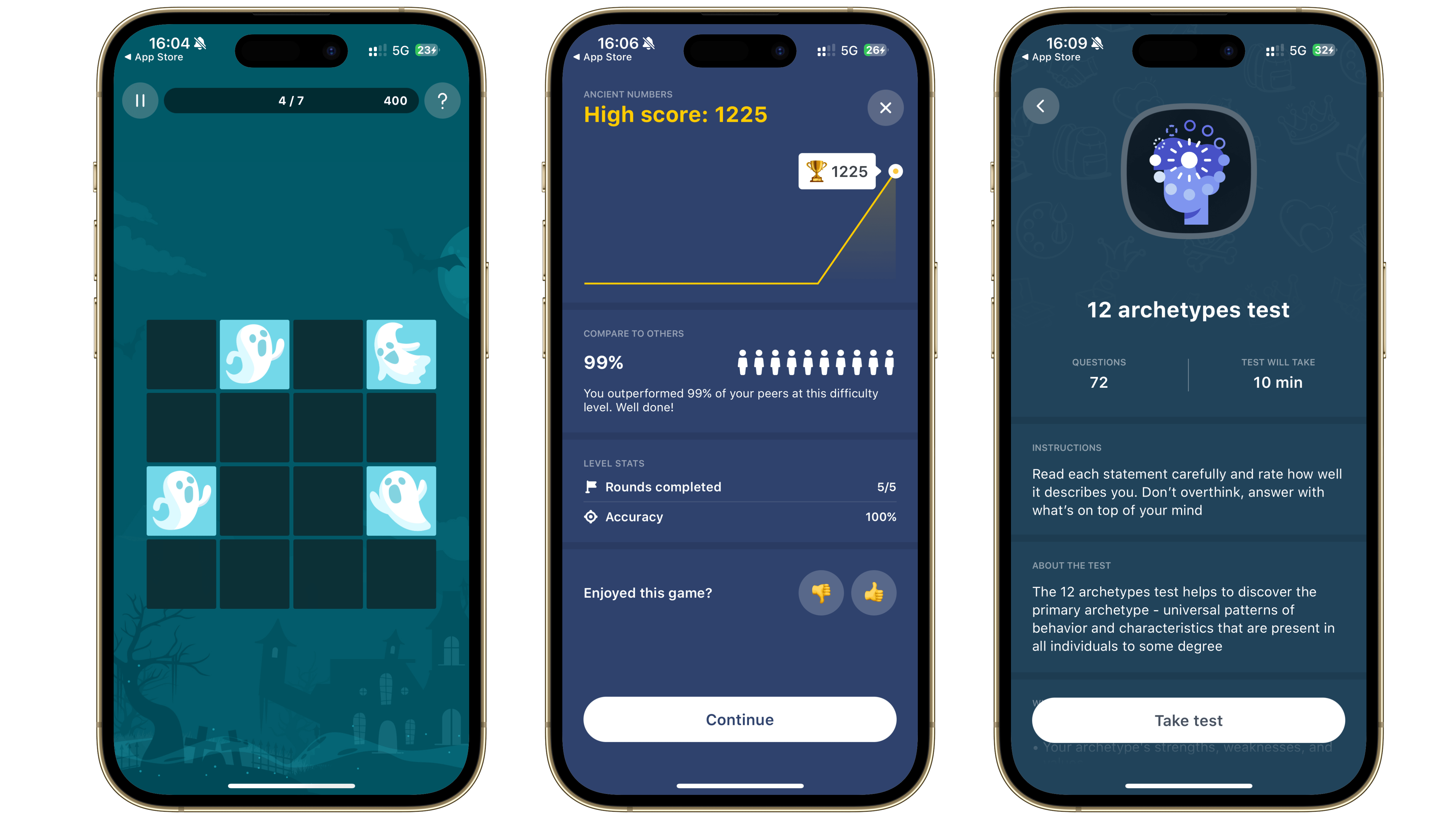 Impulse App Screenshots