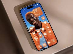 iOS 26 mit dem neuen Design auf einem iPhone