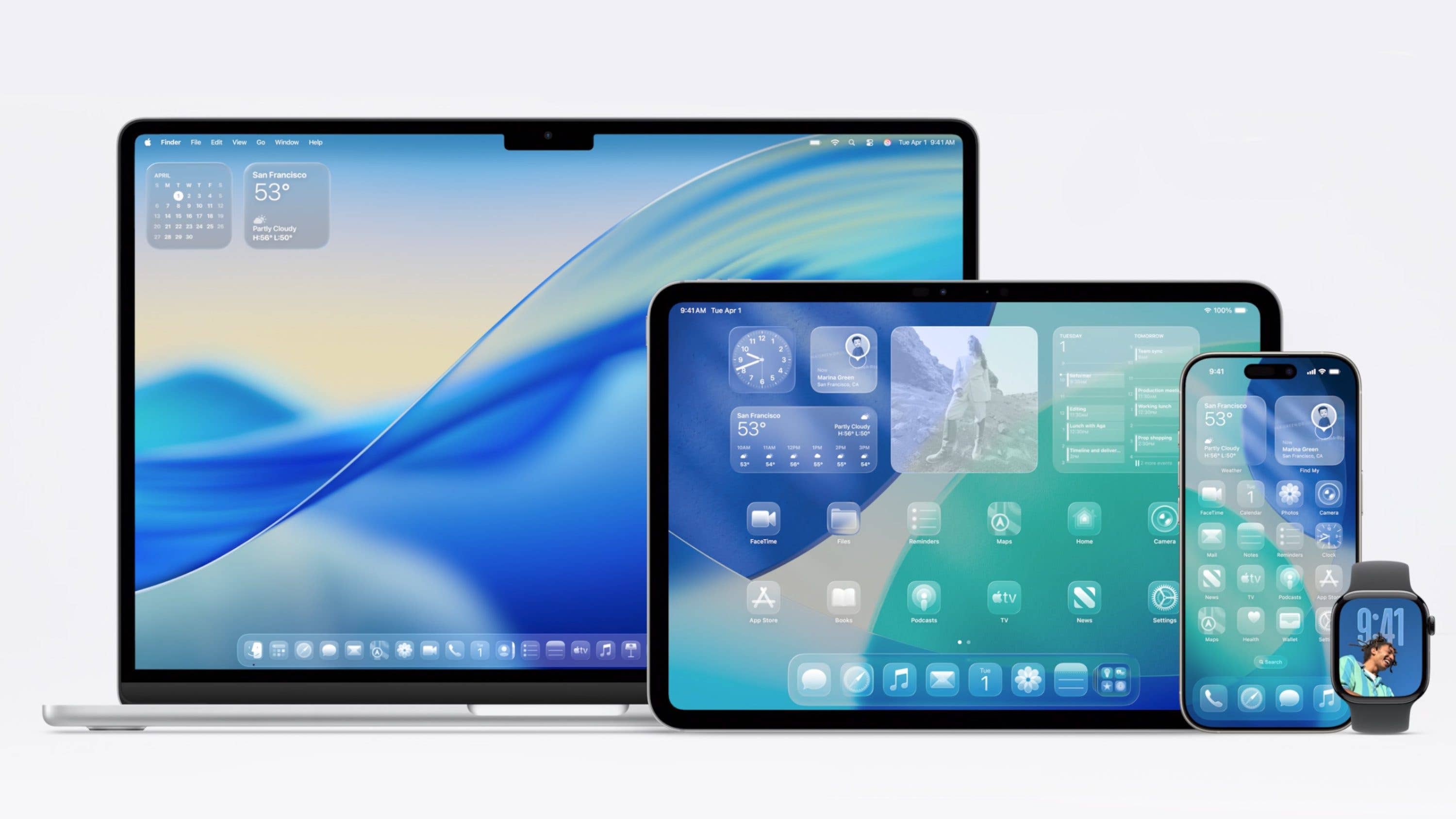 Liquid Glass Design auf allen Apple-Plattformen