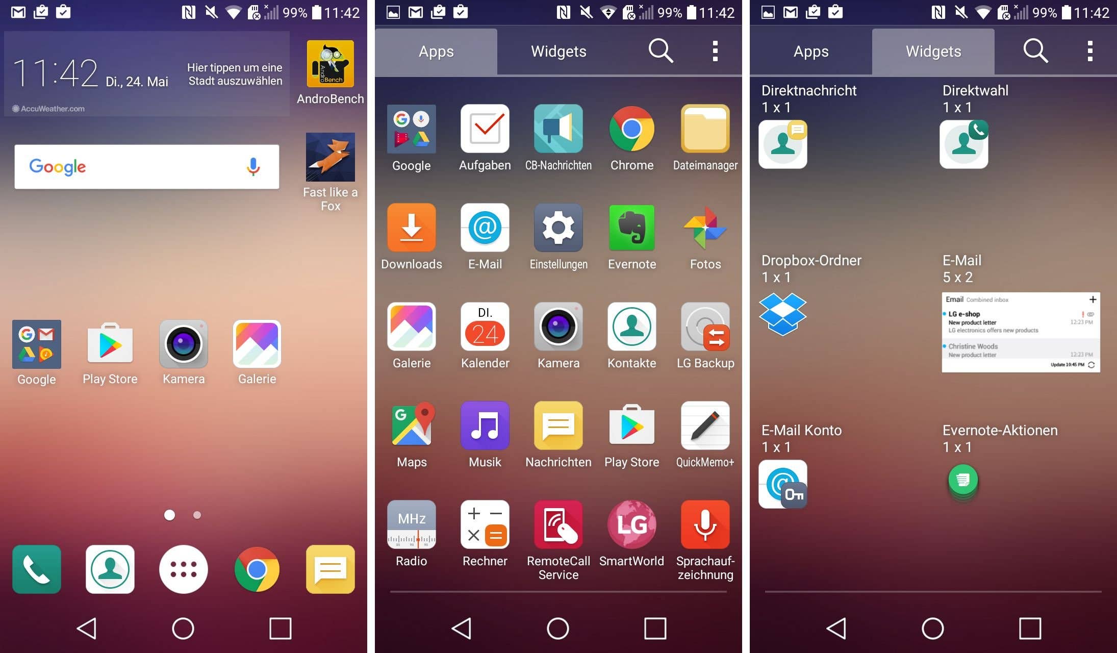 lg x screen homescreen schublade