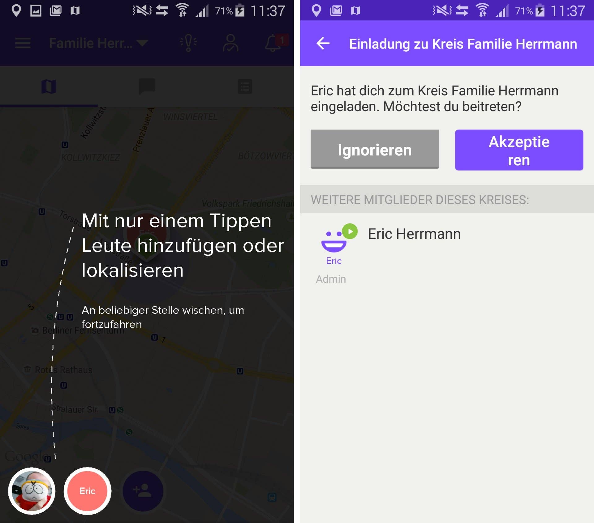 life360 add friends de