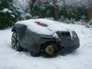 Mähroboter im Winter