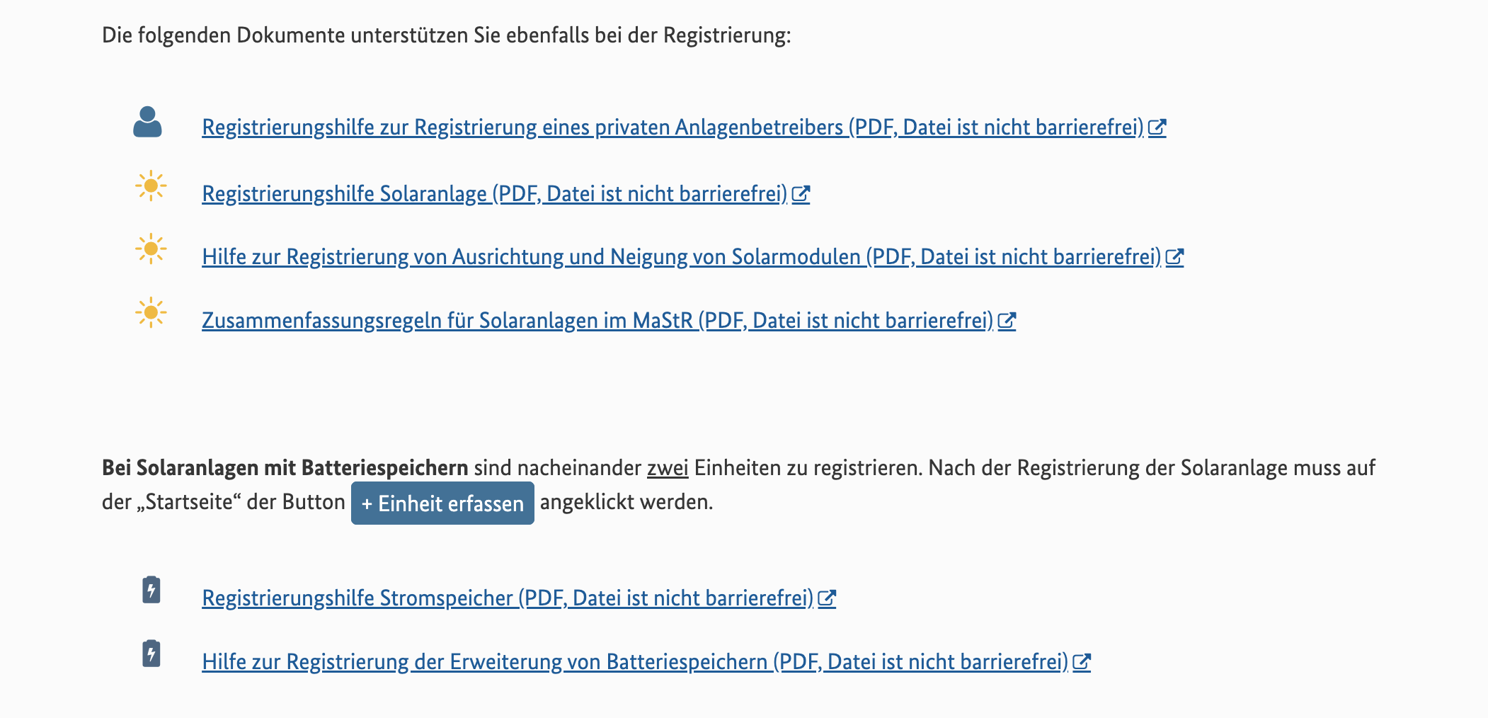 Screenshot vom Marktstammdatenregister
