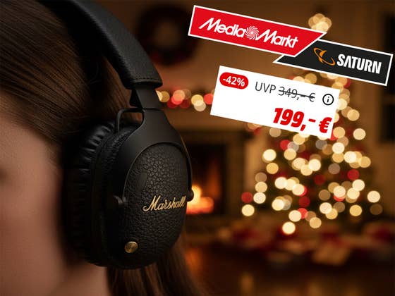 Weihnachtsgeschenk für Musik-Fans gefällig? Diese Marshall-Kopfhörer waren nie billiger!