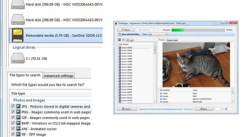 microsd reparieren diskdigger