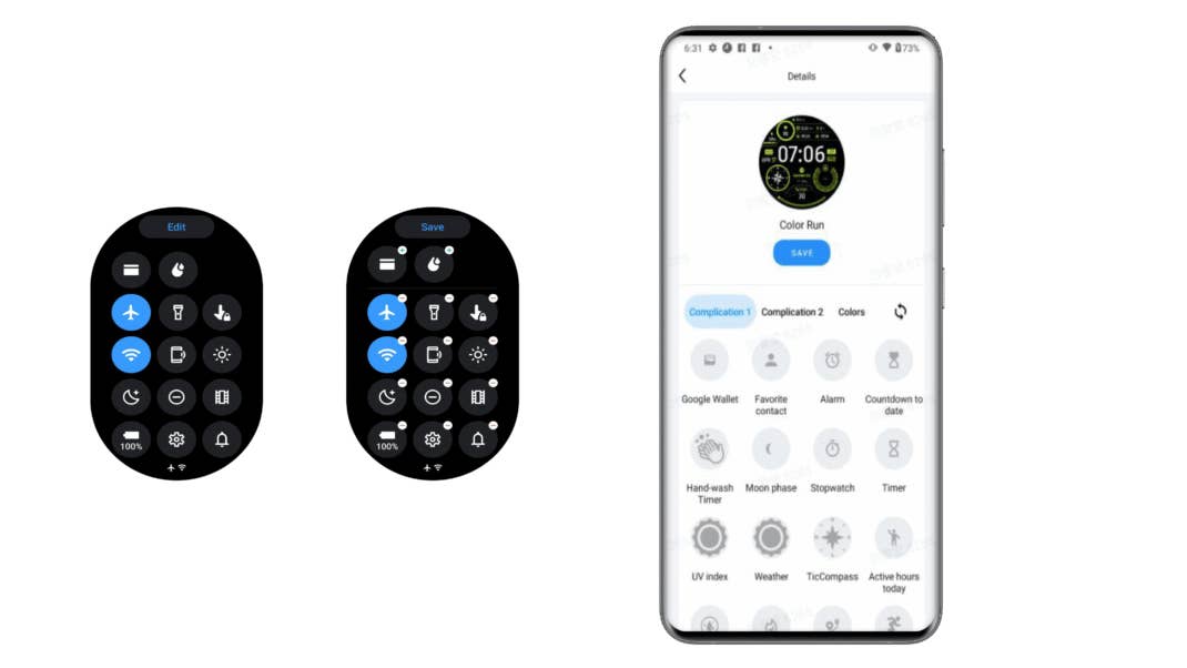 Mit der TicWatch 5 Pro sind individuelle Watchfaces und Quick Panels möglich! Mobvoi TicWatch 5 Pro