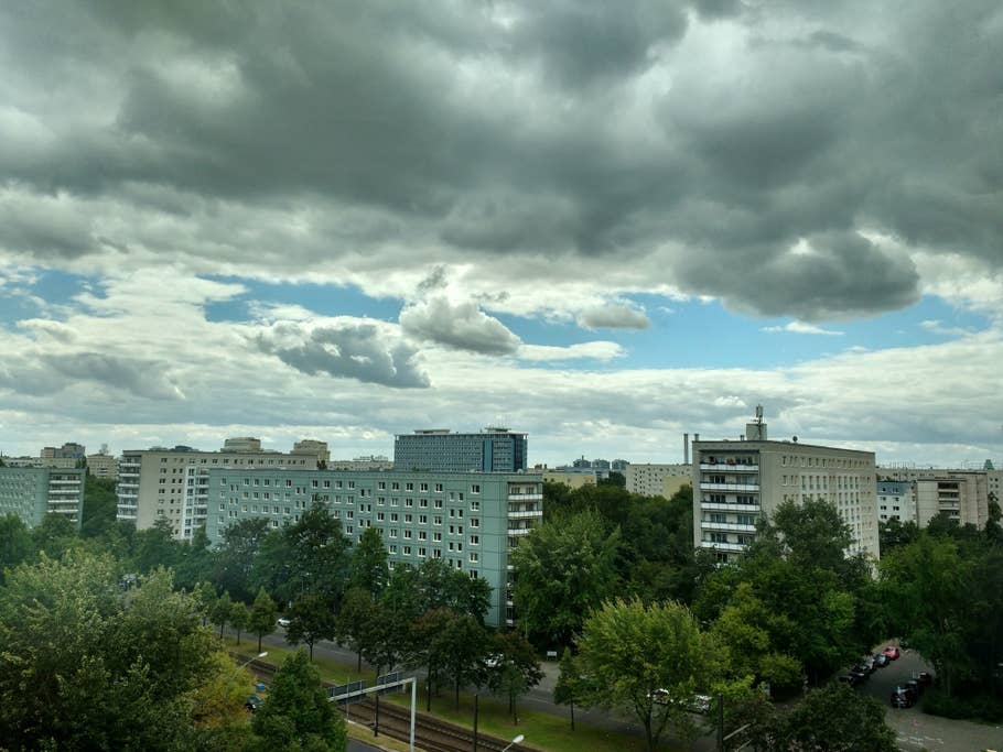 Extérieur en mode HDR.