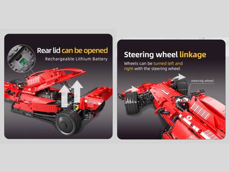 Klemmbaustein Mould King Formula 1 (18024A) Foto: Klemmbaustein Mould King Formula 1 (18024A)