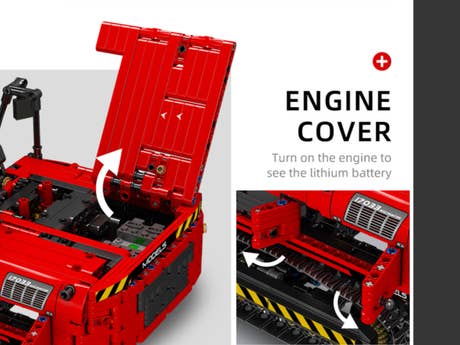 Klemmbaustein Mould King RC Roter mechanischer Bagger (17033) Foto: Klemmbaustein Mould King RC Roter mechanischer Bagger (17033)