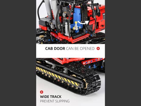 Klemmbaustein Mould King RC Roter mechanischer Bagger (17033) Foto: Klemmbaustein Mould King RC Roter mechanischer Bagger (17033)