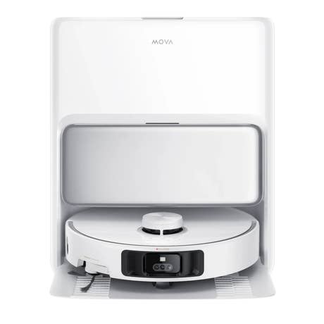 Mova P50 Pro Ultra Saugroboter in Station von vorne