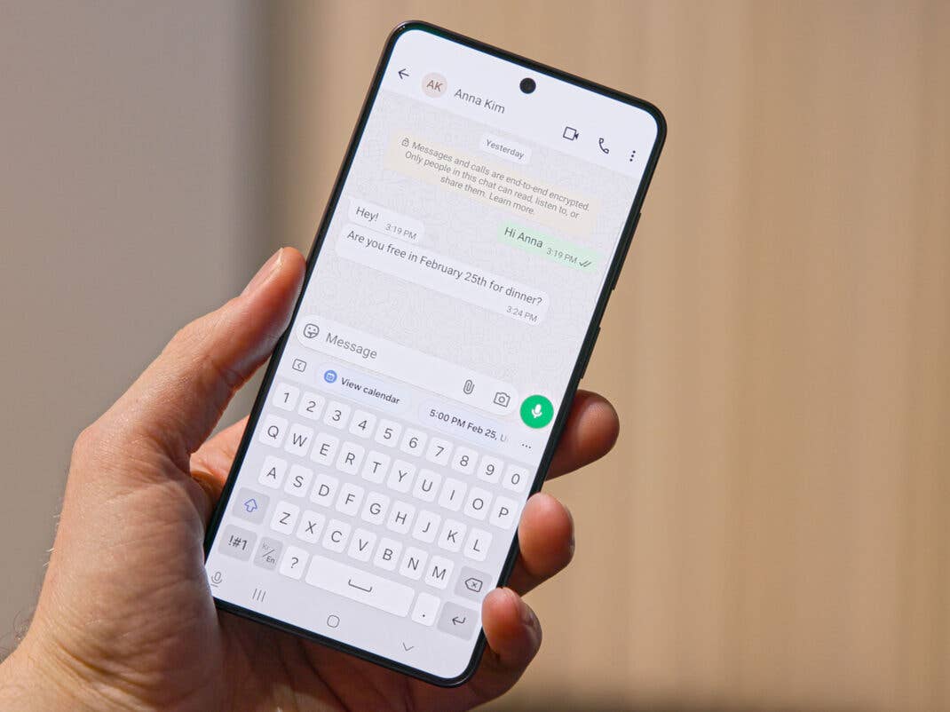 Aktivierte Funktion Now Nudge im Samsung Galaxy S26