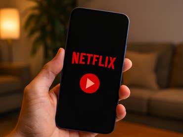 Netflix mit Play-Button-Logo