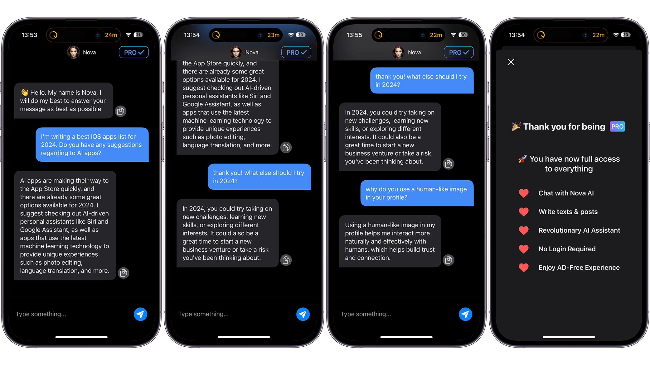 Screenshots der App Nova