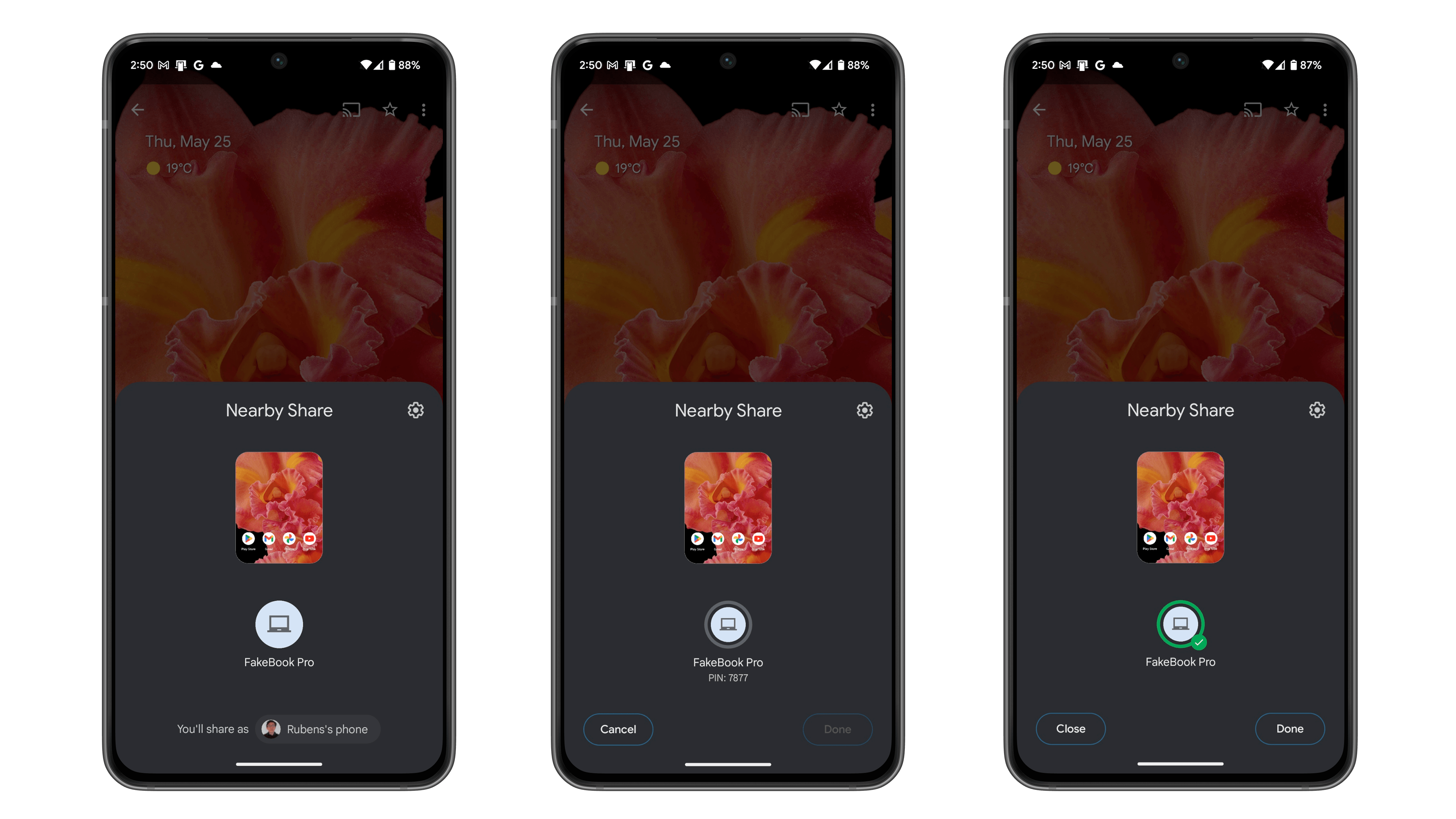 Nearby Share Android Screenshots