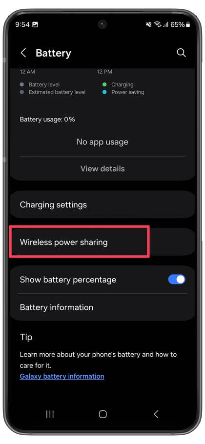 Samsung Wireless Power Share