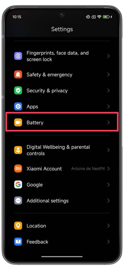 Umgekehrtes kabelloses Laden bei Xiaomi