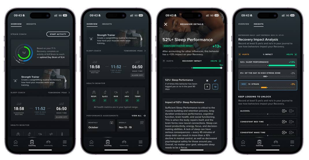 Whoop 4.0 Coach Screenshots Whoop 4.0 Coach Screenshots