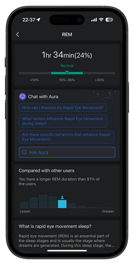 Screenshot der Zepp-App-UI für die Amazfit T-Rex 3