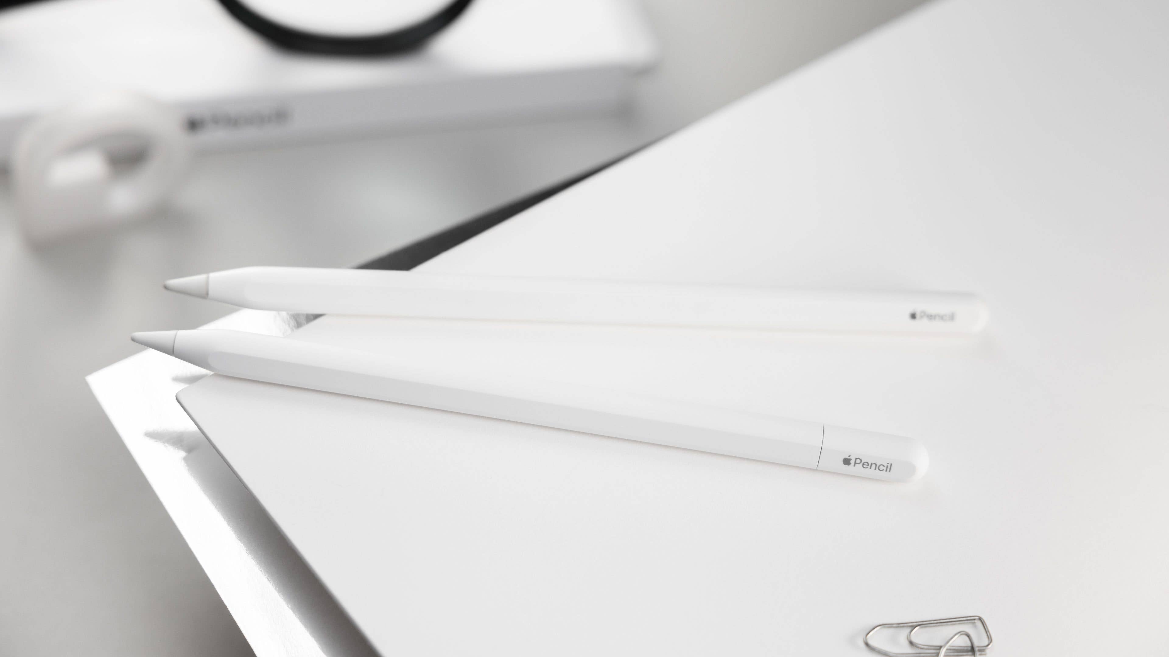 Apple Pencil 1 und 2 nebeneinander