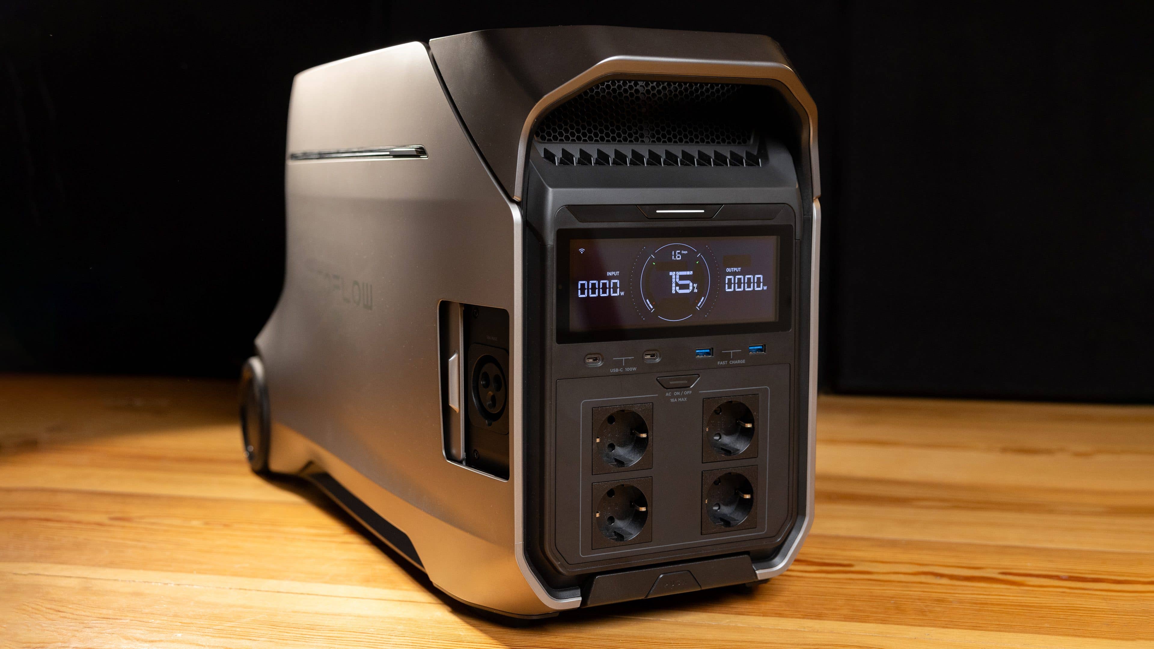 EcoFlow Delta Pro 3 Bildschirm