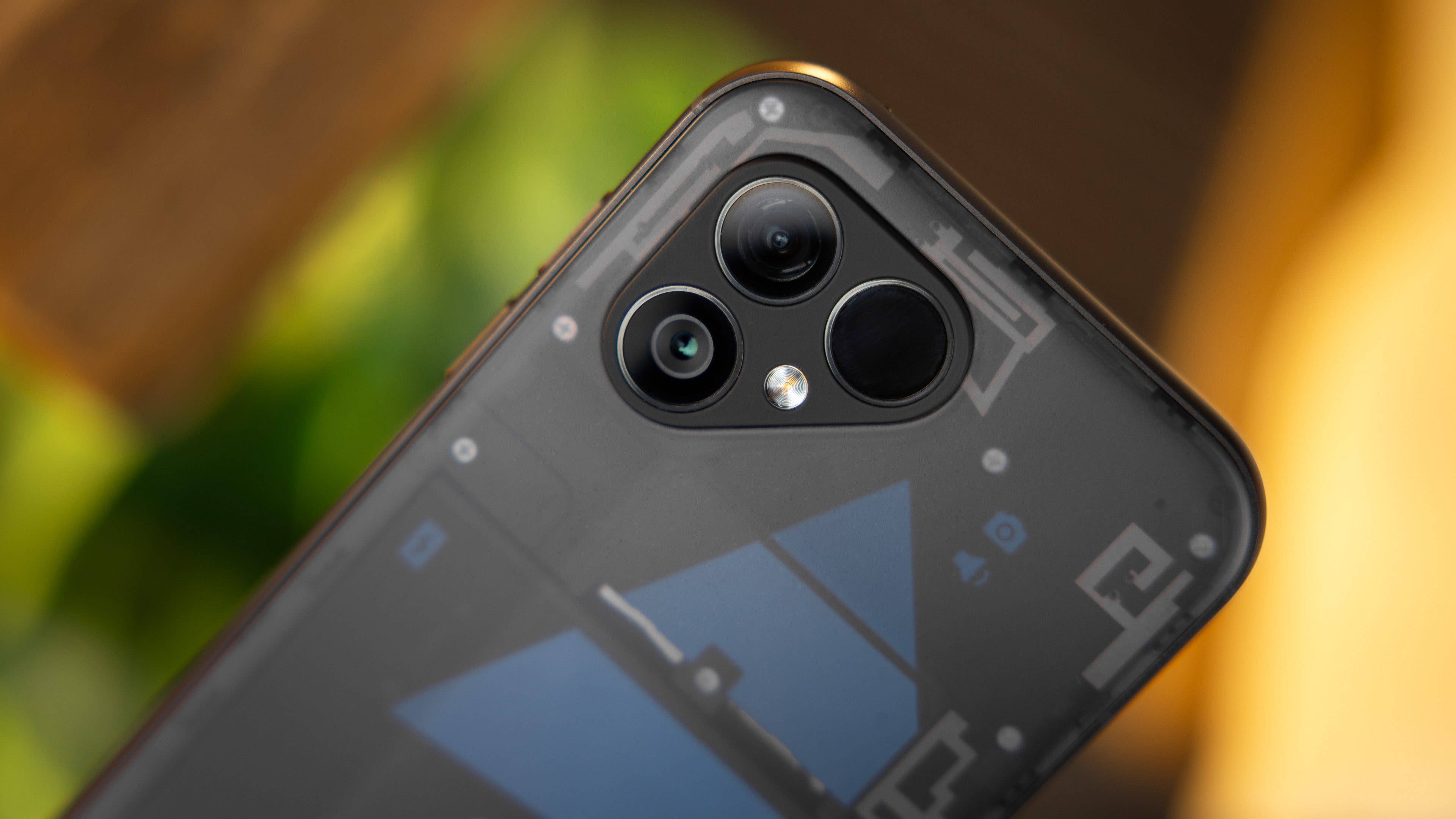 Das Kameramodul des Fairphone 5 in Großaufnahme Das Kameramodul des Fairphone 5 in Großaufnahme