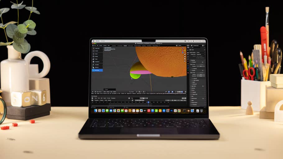 Display des MacBook Pro 14" (2023) mit Apple