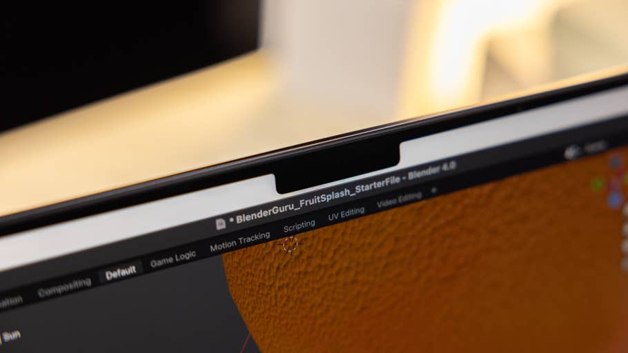Notch des MacBook Pro 14" (2023) im Detail