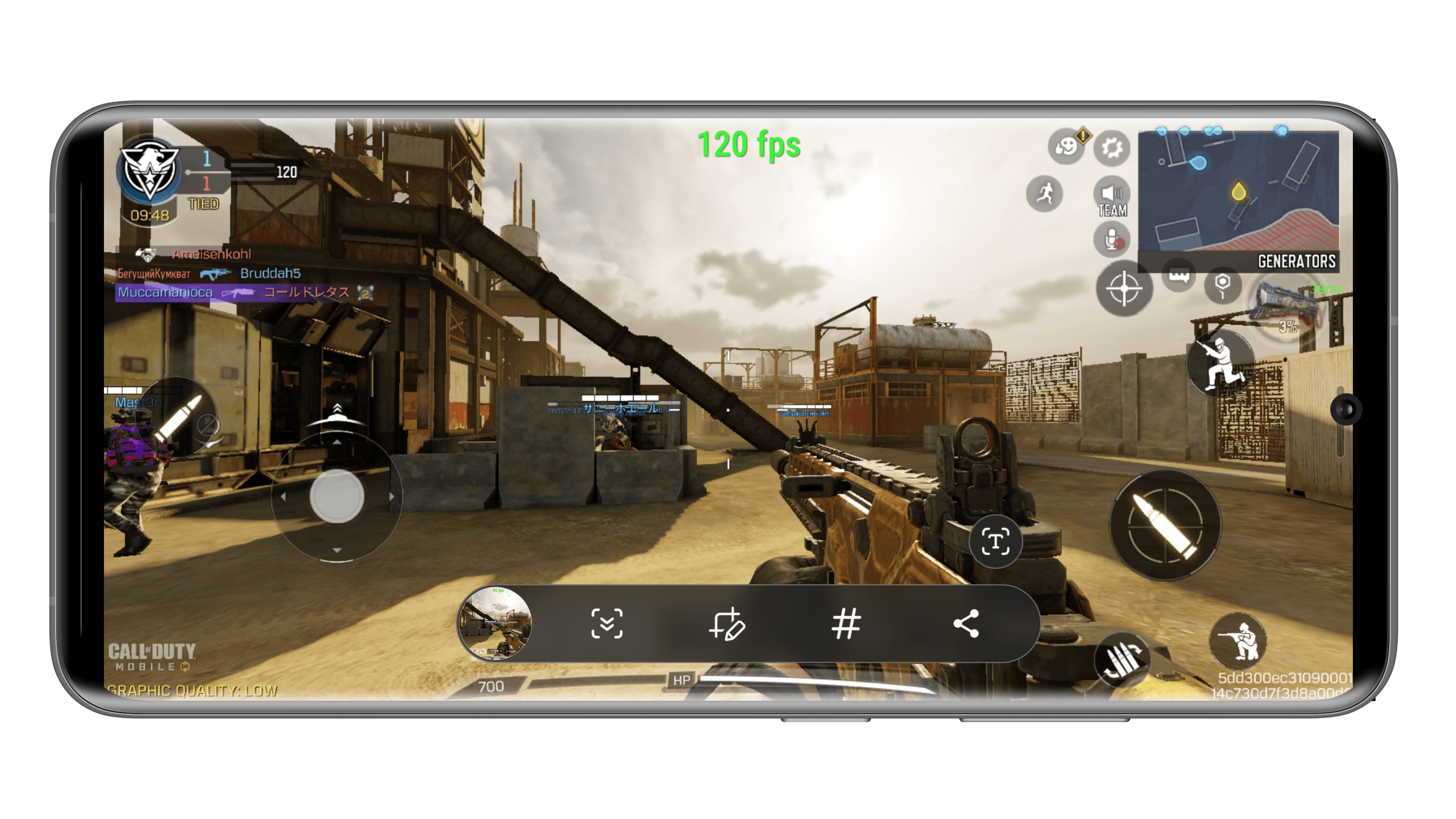 Call of Duty Mobile auf dem Galaxy S23 Ultra