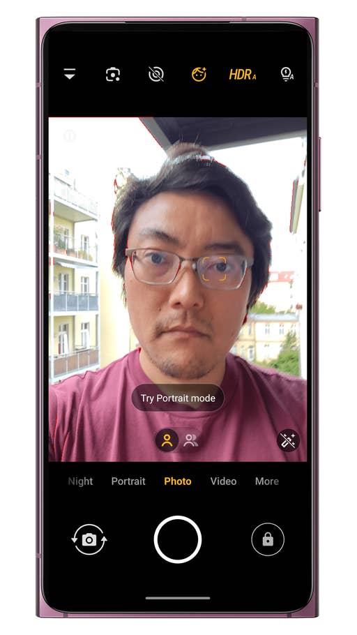HMD Skyline Screenshot aus der Kamera-App