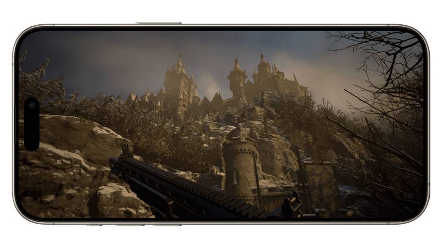 Screenshot aus dem Spiel Resident Evil Village, aufgenommen auf dem Apple iPhone 15 Pro Max