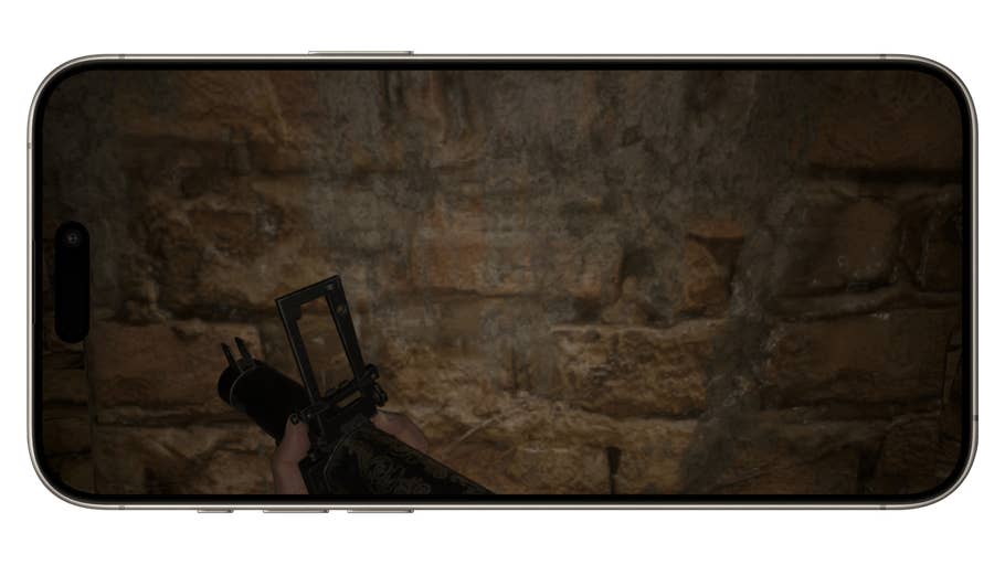 Screenshot aus dem Spiel Resident Evil Village, aufgenommen auf dem Apple iPhone 15 Pro Max