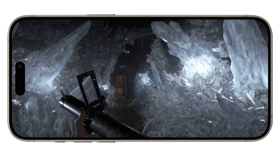 Screenshot aus dem Spiel Resident Evil Village, aufgenommen auf dem Apple iPhone 15 Pro Max