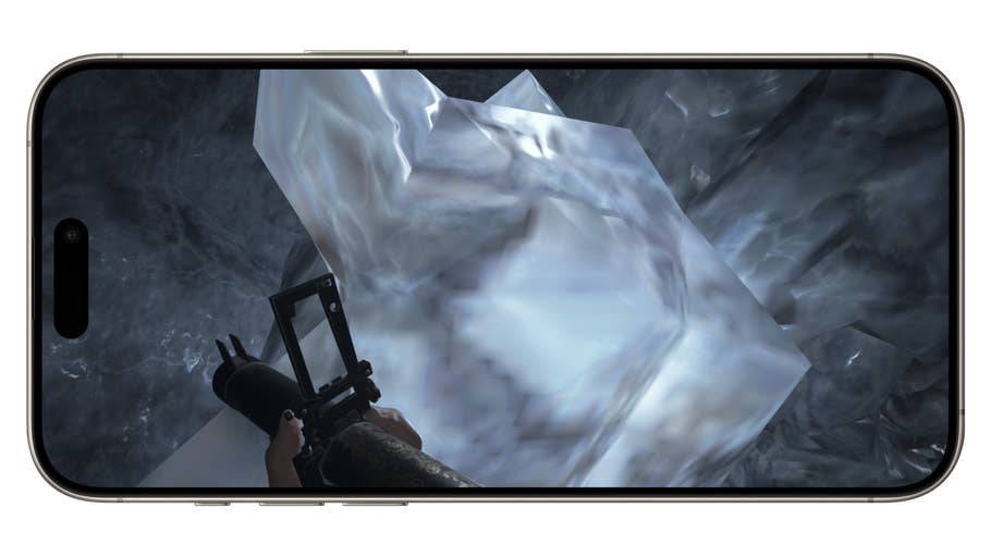 Screenshot aus dem Spiel Resident Evil Village, aufgenommen auf dem Apple iPhone 15 Pro Max