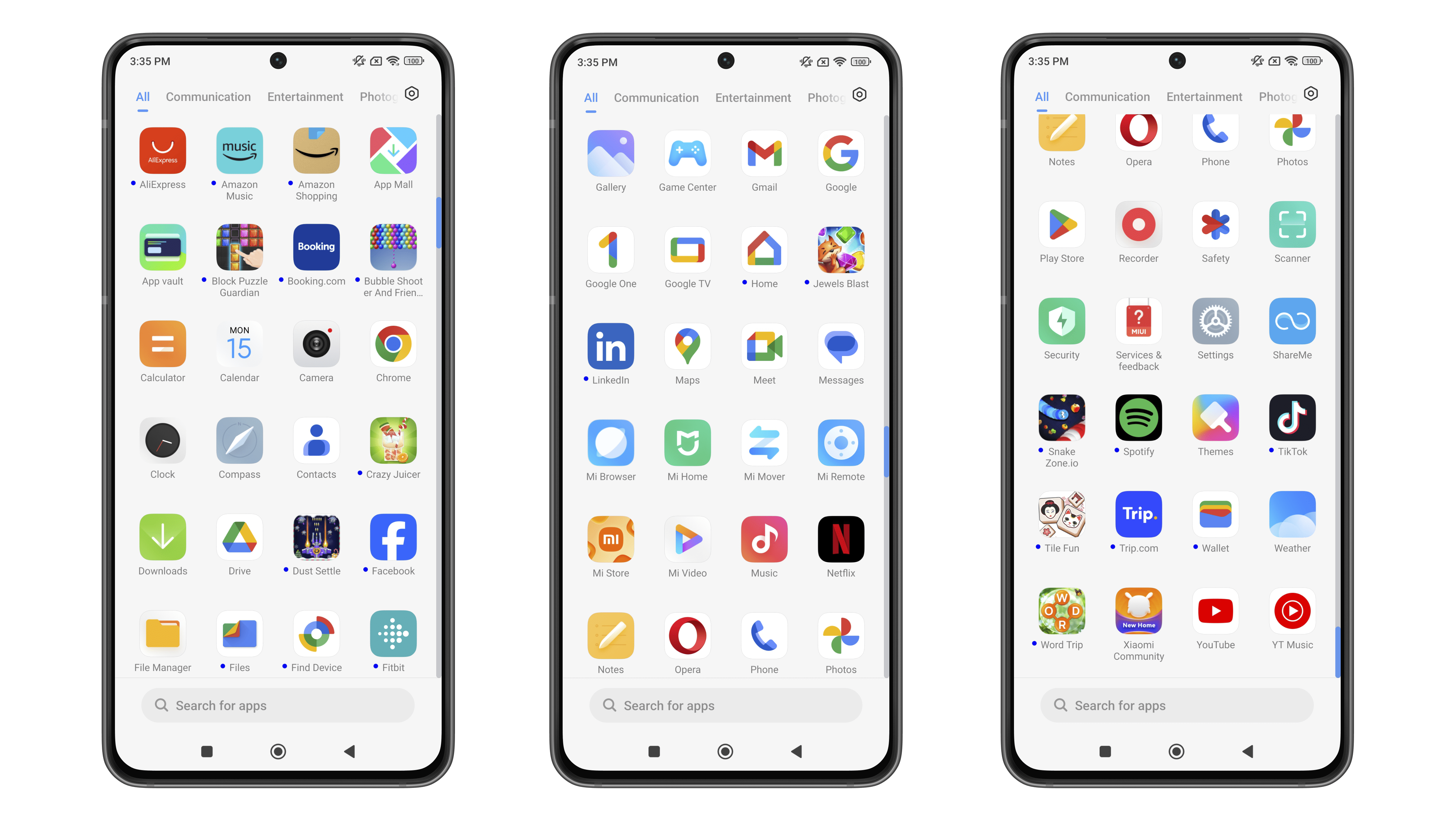 Screenshot von Bloatware auf dem Redmi Note 13 Pro 5G