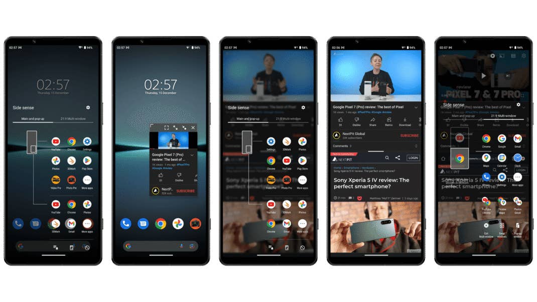 Screenshots zum Multitasking Screenshots zum Multitasking